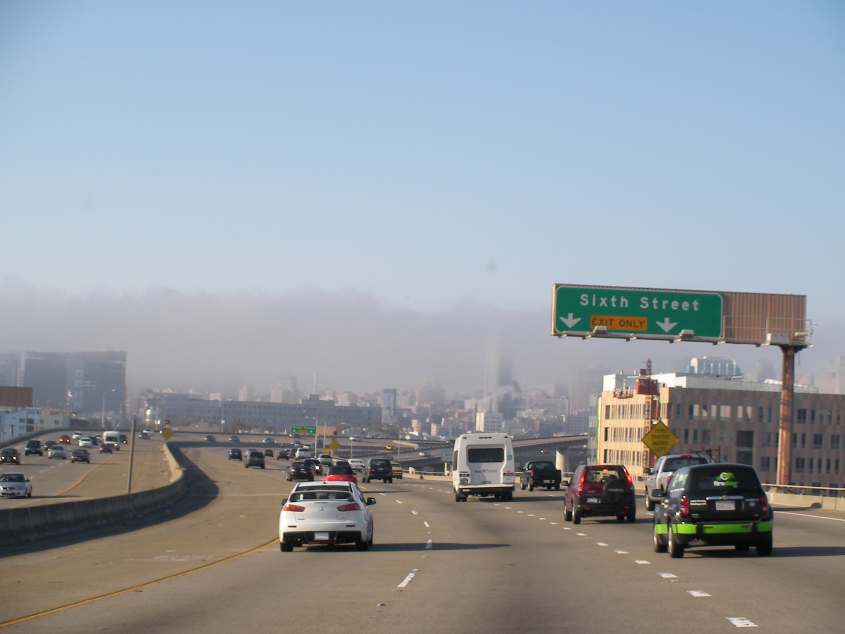 Arrivée sur San Francisco par la Highway 101